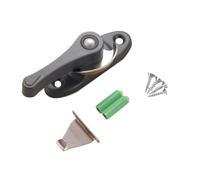 Cerradura Universal de media luna acero inoxidable con gancho for puerta y ventana, cierre seguridad for, hebilla corredera, 4 Uds(Grey)