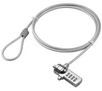 Cerradura universal para ordenador Goobay 1,5 m [cerradura de combinación, conexión de cerradura Kensington]