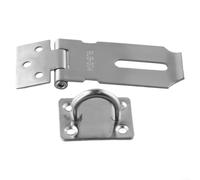 Cerradura y cerrojo de acero inoxidable para puerta, candado antioxidante 304 para cobertizo, armario, puerta y cajón, incluye accesorios de montaje para una fácil instalación (S plano)