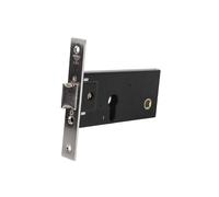 Cerradura zócalo Pera+cerradero+escudo E70 F22- Níquel (P/Metal)