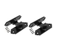 cerraduras de 90 grados rectos, Cerradura de pestillo de puerta de aleación de zinc en ángulo recto, color negro, 7,4 x 5,2 cm, 4 unidades(Blackx3pcs)