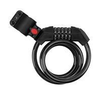 cerraduras de bicicletas, cerraduras de cadena, Candado de código de cinco dígitos, Cable de acero grueso, aleación de aluminio, resistente al agua, antioxidante, cadenas antirrobo for montaña, candad