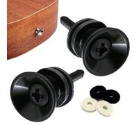 Cerraduras de correa de guitarra eléctrica - 2pcs Metal Strap Buttons