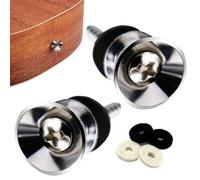 Cerraduras de correa de guitarra eléctrica - 2pcs Metal Strap Buttons