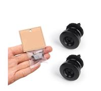 Cerraduras de correa de guitarra, pasadores de extremo, clavijas de botón de bloqueo de cola, tornillo antideslizante for ukelele eléctrico acústico, 2 uds.(Black)