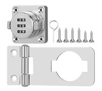 Cerraduras de Gabinete con Combinación, Aleación de Zinc Plata, Tornillos | Cerradura Mueble Antiguo, Cerradura de Cajón, Cerradura Puerta Caravana