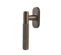 Cerraduras de manija ventana abatible, bloqueo llave, 1 pieza y cerradura puerta, palanca moleteada latón repuesto, Multicolor(Bronze)
