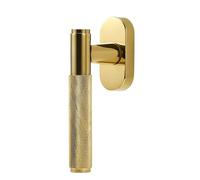 Cerraduras de manija ventana abatible, bloqueo llave, 1 pieza y cerradura puerta, palanca moleteada latón repuesto, Multicolor(Black)
