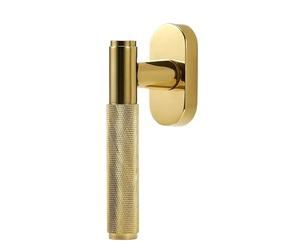 Cerraduras de manija ventana abatible, bloqueo llave, 1 pieza y cerradura puerta, palanca moleteada latón repuesto, Multicolor(Black)