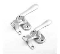 Cerraduras de manija ventana abatible Bloqueo llave, 2 piezas Puertas y ventanas acero inoxidable Pestillo bloqueo marco Cerrojo seguridad deslizante(S)