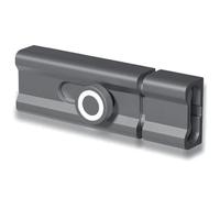 Cerraduras de pestillo de puerta de 100mm de aleación de aluminio, pestillo deslizante montado con adhesivo, cerraduras deslizantes de seguridad para el hogar para madera, metal, vidrio y más (gris)