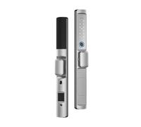Cerraduras de Puertas, Cerradura De Huella Dactilar A Prueba De Agua, Puente Roto, Cerradura De Combinación De Mango Bajo De Aluminio, Puerta Doble, Puerta De Patio, Aleación De Aluminio Intelinte(Wif