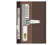 Cerraduras de Puertas, Contraseña Código digital Cerradura de puerta Código mecánico Impermeable Uso exterior Cerradura de embutir for puertas de entrada(Left Open,22 * 240(3085) Sliding)