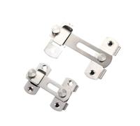 cerraduras de puertas deslizantes de ángulo recto, Pestillo abatible de acero inoxidable de 90 grados con tornillos for puerta, gabinete, ventana, puerta de Granero(90)