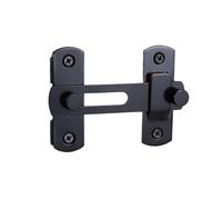 cerraduras de puertas deslizantes de ángulo recto, Pestillo de cerradura de puerta de ángulo recto de 90 grados de acero inoxidable, paquete de 2, multicolor(Silver Large Flat)