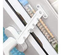 Cerraduras de restricción de ventana para UPVC, limitador de ventana abatible, bloqueo de seguridad para bebés y niños, restrictor de ventilación de ventana para el hogar (2 piezas)