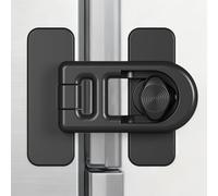 Cerraduras De Seguridad Para Armarios Para Niños - Cerraduras De Armario Para Niños | Pestillo De Seguridad Para Refrigerador A Prueba De N-iños Sin Taladros Para Congelador, Horno, Estufa (Negro)