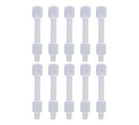 Cerraduras de seguridad para gabinete, 10 piezas, correa de bloqueo segura sin llave, cerraduras de gabinete a prueba de niños, para muebles, puertas de refrigerador, inodoro, horno, congelador