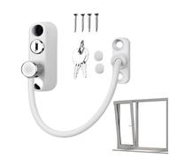 Cerraduras de ventana seguras para niños,Restrictor de ventanas, Conjunto de restrictor de ventana de seguridad de tamaño de ventana de acero inoxidable, Restrictor de seguridad del tamaño de la venta
