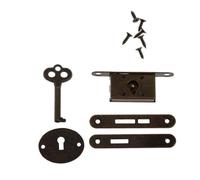 Cerraduras decorativas para muebles, cerraduras de metal antiguo para cajones con llave, caja de madera para pestillo, muebles vintage, cerraduras de caja pequeña Hardwa