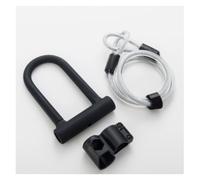 cerraduras digital Black U Lock with 3 Keys and Sturdy Mounting Bracket for Bike & Electric Scooters interior