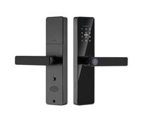 cerraduras digital Cerradura de puerta inteligente con huella dactilar con manija, cerradura inteligente de entrada sin llave, cerrojo electrónico con teclado, for el hogar interior