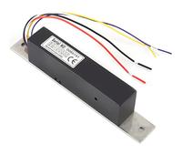 Cerraduras Electromagnéticas 12V / 24V, Cerradura Eléctrica de Aluminio de Una Sola Puerta - Control de Acceso con Señal de Retroalimentación para Puerta de Vidrio o Madera
