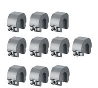 Cerraduras for puertas de ventanas correderas, paquete 10, pestillo seguridad multicolor aleación aluminio(Gray)