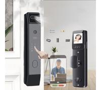 Cerraduras Inteligentes Para Puerta Principal,Cuerpo De Cerradura De 24*240/30*240,Pantalla De 4.5",9 Modos De Desbloqueo,Monitoreo En Tiempo Real,Seguridad Múltiple,Para Oficinas 30*240