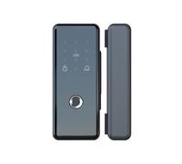 Cerraduras Inteligentes, Puerta De Cristal Con Huella Dactilar, Digital Electrónica Biométrica Inteligente, Adecuada Para Puertas Entrada Oficina(Framed)