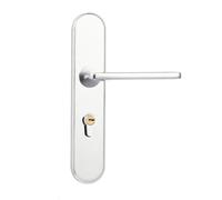 Cerraduras magnéticas silenciosas for interiores, cerraduras antirrobo for puertas de dormitorio, puertas de madera divididas(White-Fruit peach5)