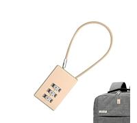 Cerraduras para equipaje de cable, cerraduras de equipaje de viaje | Cerradura de cable para gimnasio escolar,Cerraduras de mochila, candado combinado Candado de viaje, candado con combinación de 3