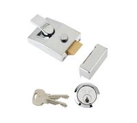Cerraduras Yale 89 Cerradura De Noche 60mm Fondo Cromo Caja YAL89CH