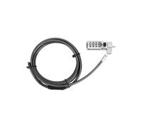 Cerraja de Código - TARGUS - ASP71GL - Cabeza giratoria 360 - Alambre de acero galvanizado - Compatible con Kensington