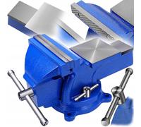 Cerrajería de mesa rotativa multipuración y azul de 125 mm de yunque