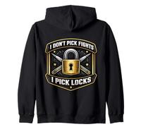 Cerrajero Divertido con Texto en inglés I Don't Pick Fights I Pick Lockpicker Sudadera con Capucha