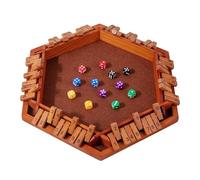 Cerrar el juego de caja Dice Board Players Juegos de mesa clásicos juegos de versión doble obturador mesa matemáticas números mujeres número versátil cumpleaños año nuevo estrategia Herausfor