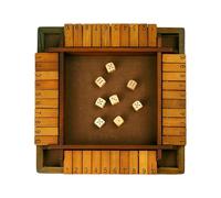 Cerrar la de dados,Juego de mesa de madera | Juegos de mesa, 2-4 jugadores, mejoran las habilidades matemáticas y de toma de decisiones para agregar aprendizaje, brindan entretenimiento
