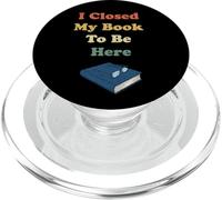 Cerré mi Libro para Estar aquí Funny Vintage Bookworm PopSockets PopGrip para MagSafe