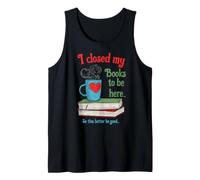 Cerré mis Libros para Estar Aquí Libro, Ratón de Biblioteca, Camiseta sin Mangas