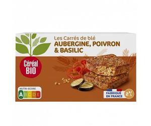 Cerréal Bio - Trigo cuadrado berenjena pimienta 200 g - Cuatro artículos