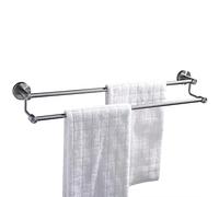 Cerro de Toallas de Doble Toalla de Acero Inoxidable 90 cm Barra de baño montada en la Pared Soporte de Plateado Diseño Moderno para Niza Y Space LWX Aqiong