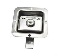 Cerrojo de acero inoxidable 304 para caja de herramientas, remolque, puerta trasera, sistema de cierre de montaje plateado (bloqueo)