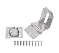 Cerrojo de acero inoxidable antirrobo resistente para un bloqueo seguro de armarios y cobertizos (4 pulgadas)