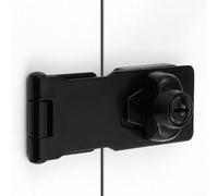 Cerrojo de bloqueo y grapa de 3 pulgadas con llaves para uso doméstico y garaje con material de aleación de zinc y dos métodos de instalación para un montaje flexible