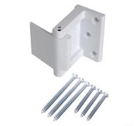 Cerrojo de puerta de aleación de zinc seguro para niños para mayor seguridad en el hogar (blanco)