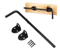 Cerrojo de puerta de madera - 12,2 x 3,35 x 1,77 pulgadas, pasador de seguridad, cerradura de hierro de alto rendimiento, pestillo liso para puerta corredera | Accesorios universales para exteriores