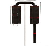 Cerrojo de puerta multiángulo ajustable anti-palanca bloqueo de seguridad aleación de aluminio acero inoxidable para puertas y ventanas fácil montaje versátil ajuste plateado (C)