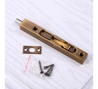 Cerrojo de puerta oculto de acero inoxidable extendido de 6 pulgadas con pestillo invisible tipo caja, alta resistencia para puertas dobles, para un diseño moderno duradero con accesorios de montaje