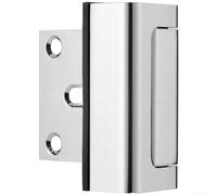 Cerrojo de seguridad de acero inoxidable con hebilla de puerta de aleación de zinc para un mecanismo de bloqueo robusto y una mejor seguridad de puerta residencial (plateado)